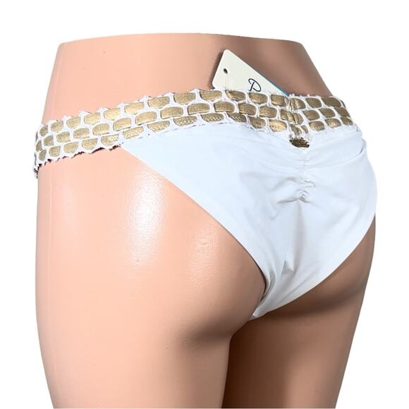 BS06 BEACH BUNNY Kira Skimpy Bottoms SZ XL $110 - Picture 7 of 14